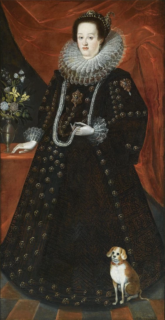 Ritratto di Eleonora Gonzaga (1598 - 1655), moglie di Ferdinando II d'Asburgo